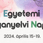 Az Egyetemi Anyanyelvi Napok 2024-es plakátja