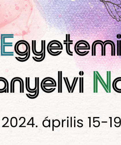 Az Egyetemi Anyanyelvi Napok 2024-es plakátja